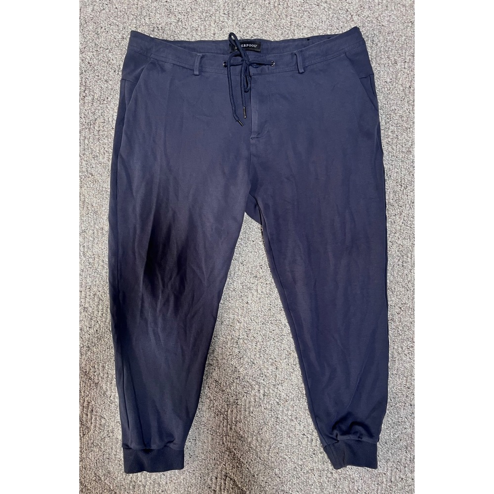 Liverpool Los Angeles Joggers Men's Sz 40 Steel Gray‎ Drawstring Stretch Casual